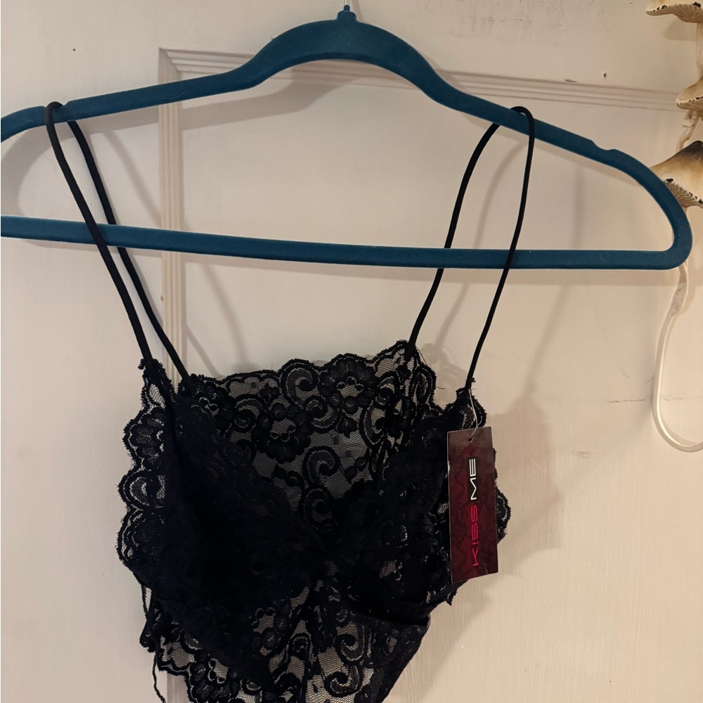 NWT Black Lace Bralet